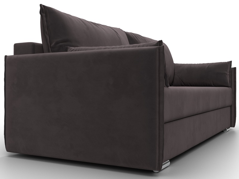 Диван прямой Сайгон, Велюр, SEVEN 727 коричневый