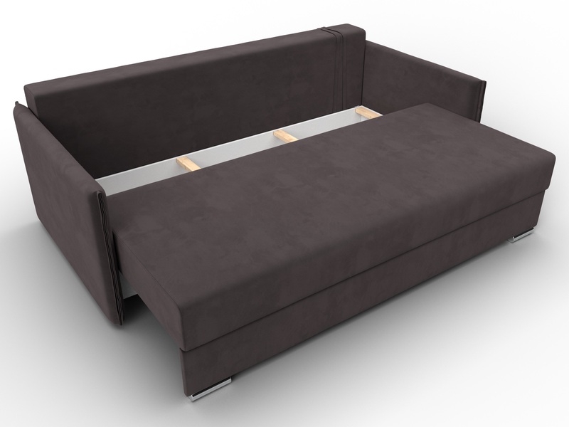 Диван прямой Сайгон, Велюр, SEVEN 727 коричневый