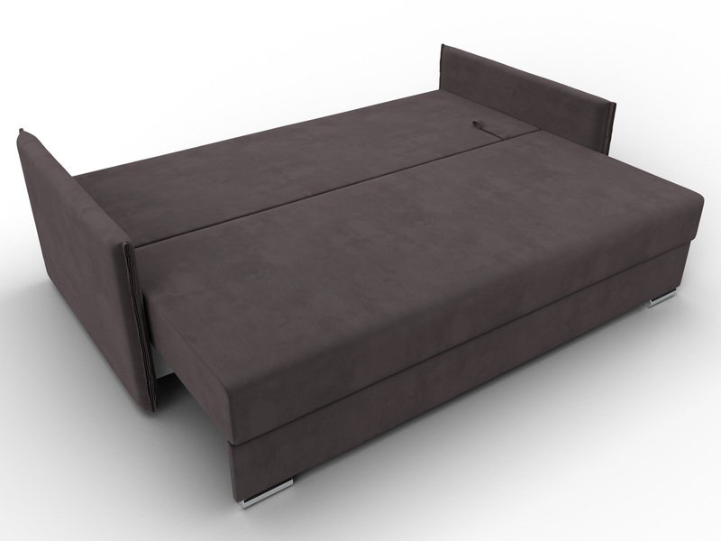 Диван прямой Сайгон, Велюр, SEVEN 727 коричневый