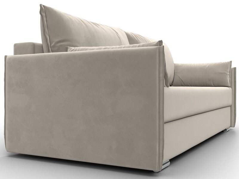 Диван прямой Сайгон, Микровельвет, Бежевый