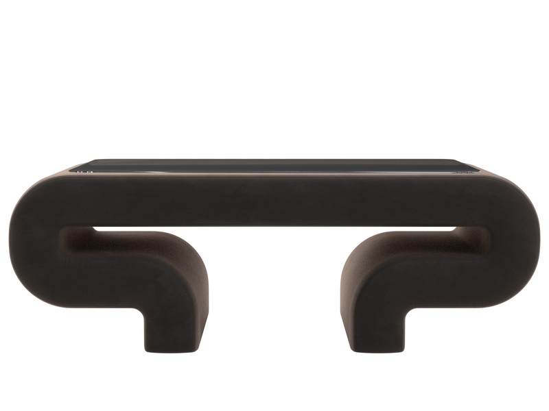 Стол Волна, Велюр, SEVEN 727 коричневый