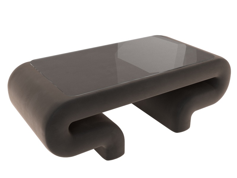 Стол Волна, Велюр, SEVEN 727 коричневый