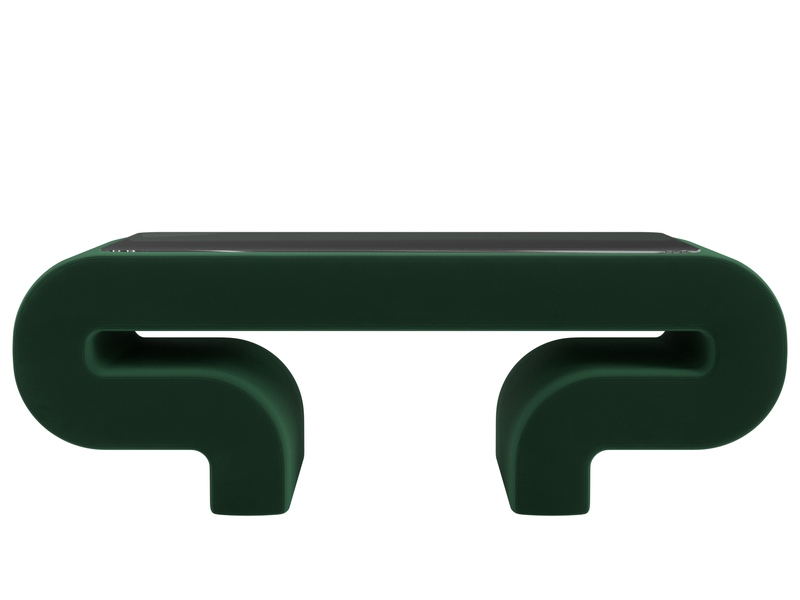 Стол Волна, Велюр, SEVEN 626 зеленый