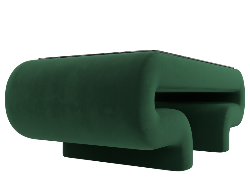 Стол Волна, Велюр, SEVEN 626 зеленый
