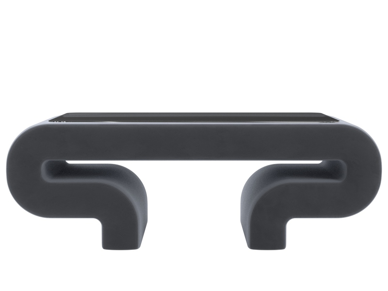 Стол Волна, Велюр, SEVEN 17 серый