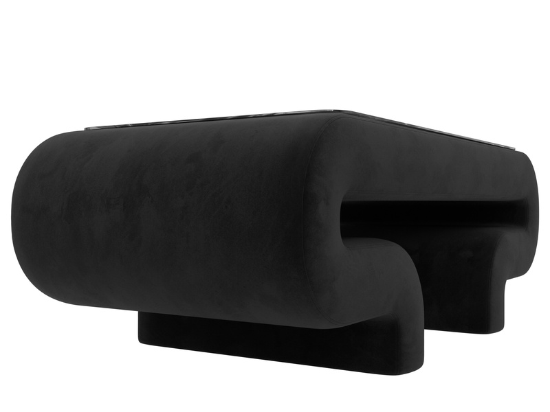 Стол Волна, Велюр, SEVEN 35 черный