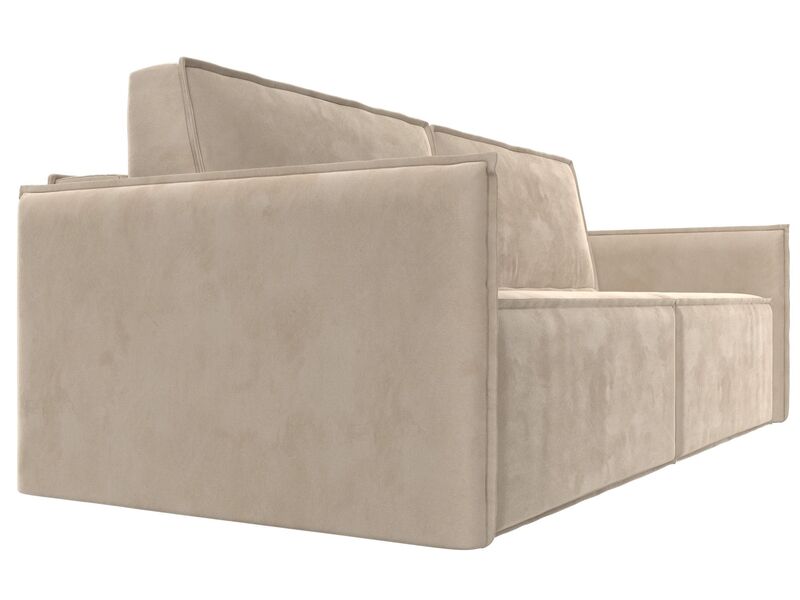 Диван прямой Либерти, Велюр, SEVEN 729 бежевый