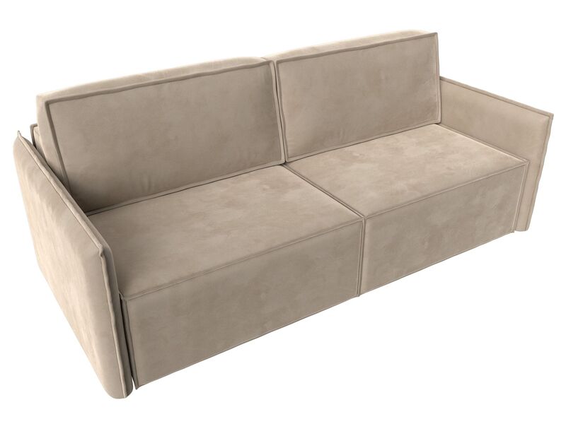 Диван прямой Либерти, Велюр, SEVEN 729 бежевый