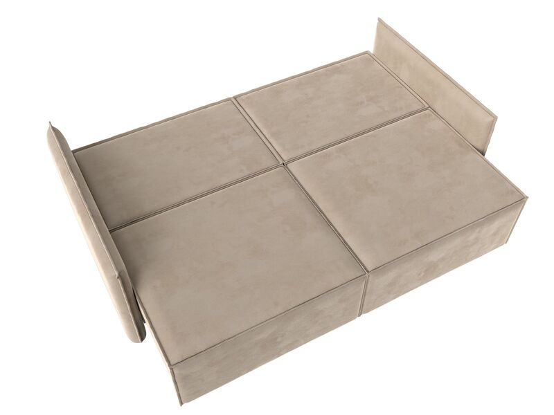 Диван прямой Либерти, Велюр, SEVEN 729 бежевый