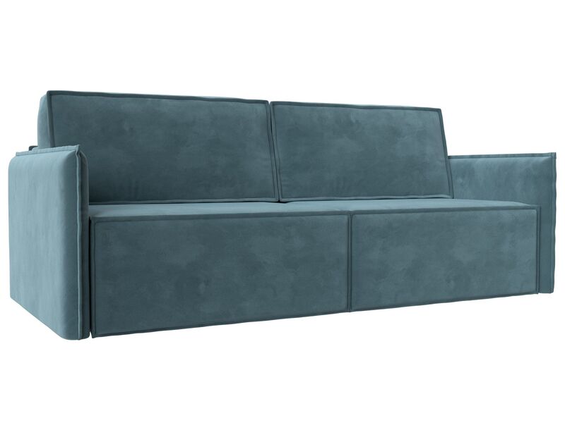 Диван прямой Либерти, Велюр, SEVEN 113 бирюзовый
