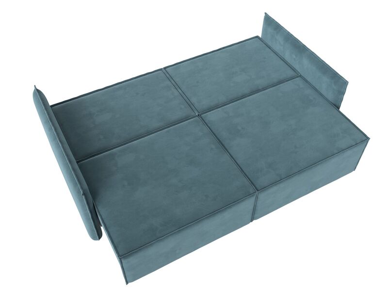 Диван прямой Либерти, Велюр, SEVEN 113 бирюзовый