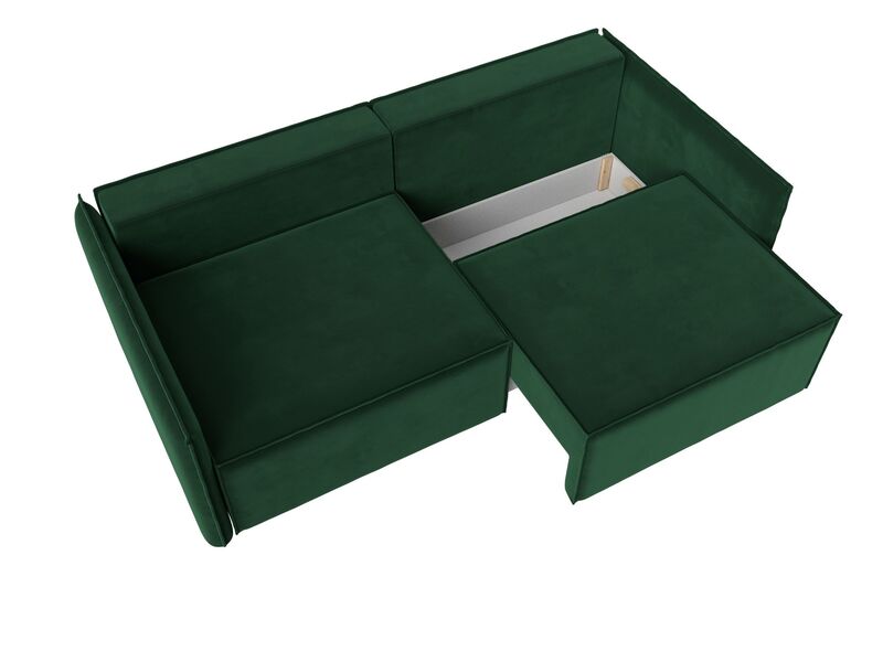 Диван прямой Либерти, Велюр, SEVEN 626 зеленый