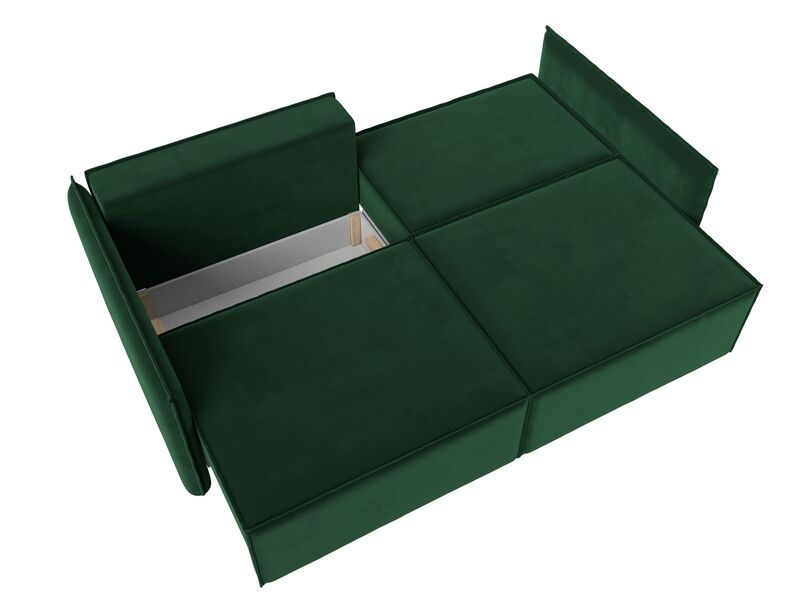Диван прямой Либерти, Велюр, SEVEN 626 зеленый