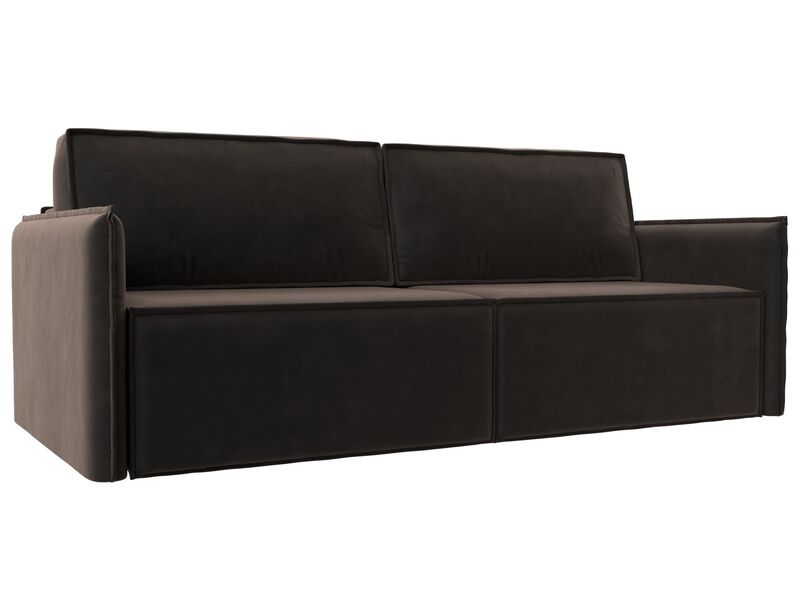 Диван прямой Либерти, Велюр, SEVEN 727 коричневый