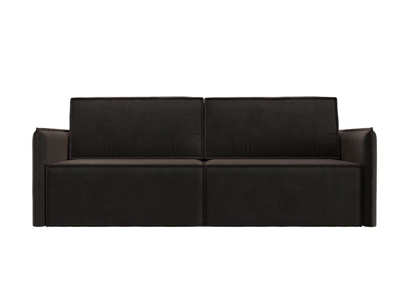 Диван прямой Либерти, Велюр, SEVEN 727 коричневый