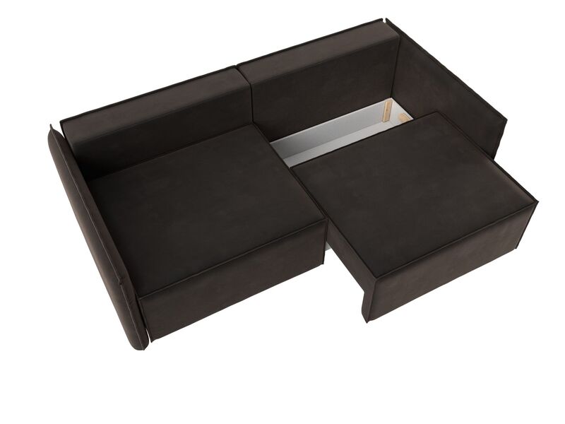 Диван прямой Либерти, Велюр, SEVEN 727 коричневый