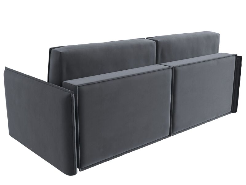 Диван прямой Либерти, Велюр, SEVEN 17 серый