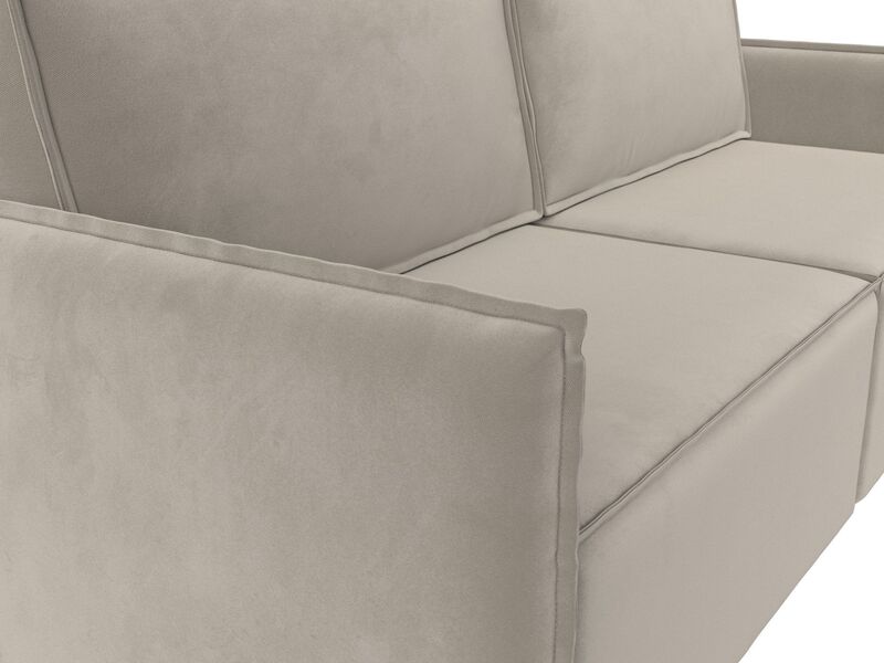 Диван прямой Либерти, Микровельвет, Бежевый