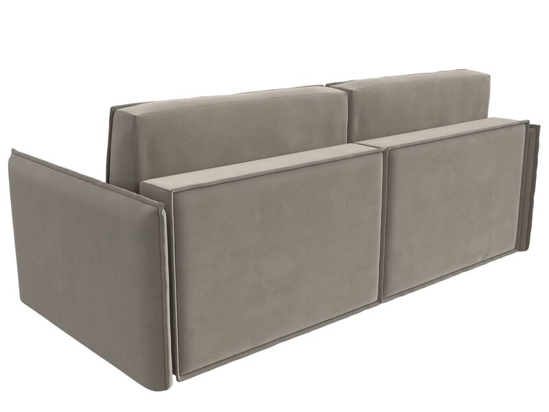 Диван прямой Либерти, Микровельвет, Бежевый