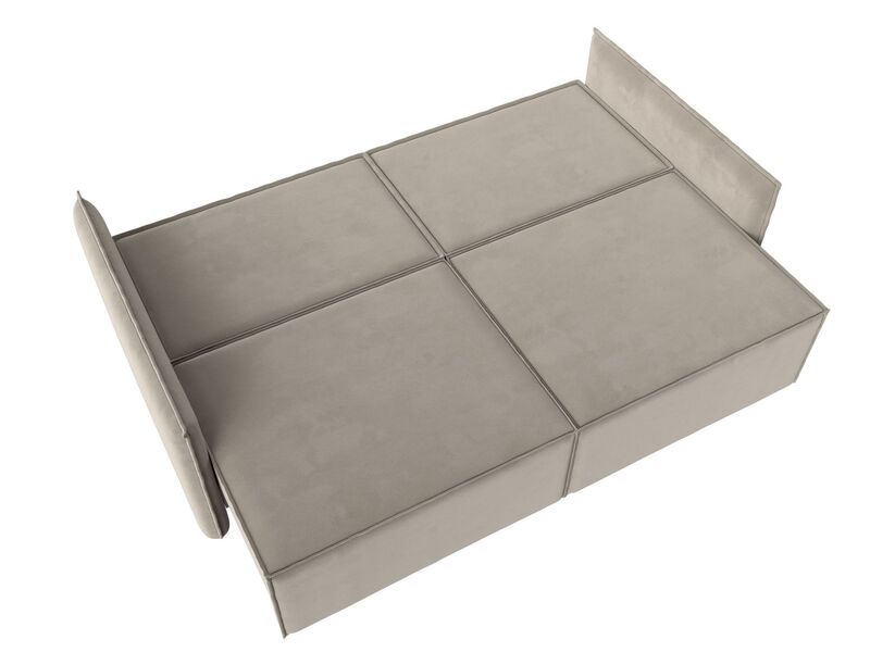 Диван прямой Либерти, Микровельвет, Бежевый