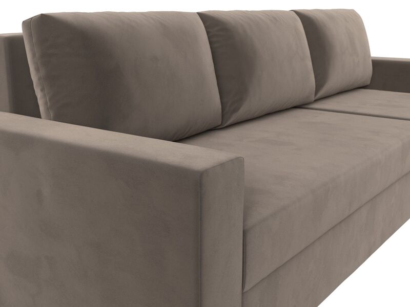 Диван угловой Траумберг Лайт правый угол, Велюр, SEVEN 727 коричневый