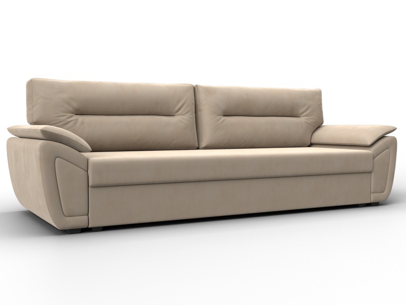 Диван прямой Нэстор Лайт, Велюр, SEVEN 729 бежевый