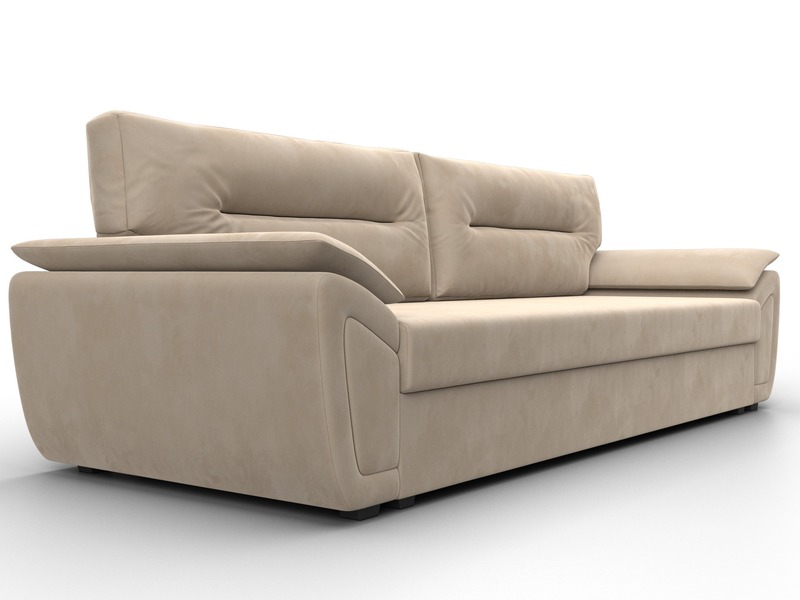 Диван прямой Нэстор Лайт, Велюр, SEVEN 729 бежевый