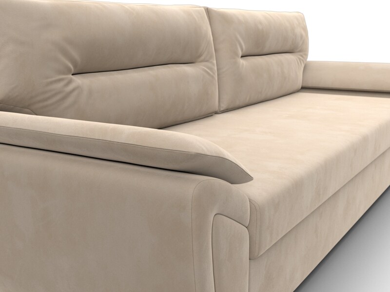 Диван прямой Нэстор Лайт, Велюр, SEVEN 729 бежевый