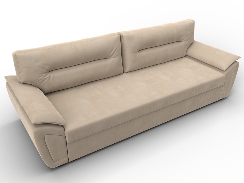 Диван прямой Нэстор Лайт, Велюр, SEVEN 729 бежевый