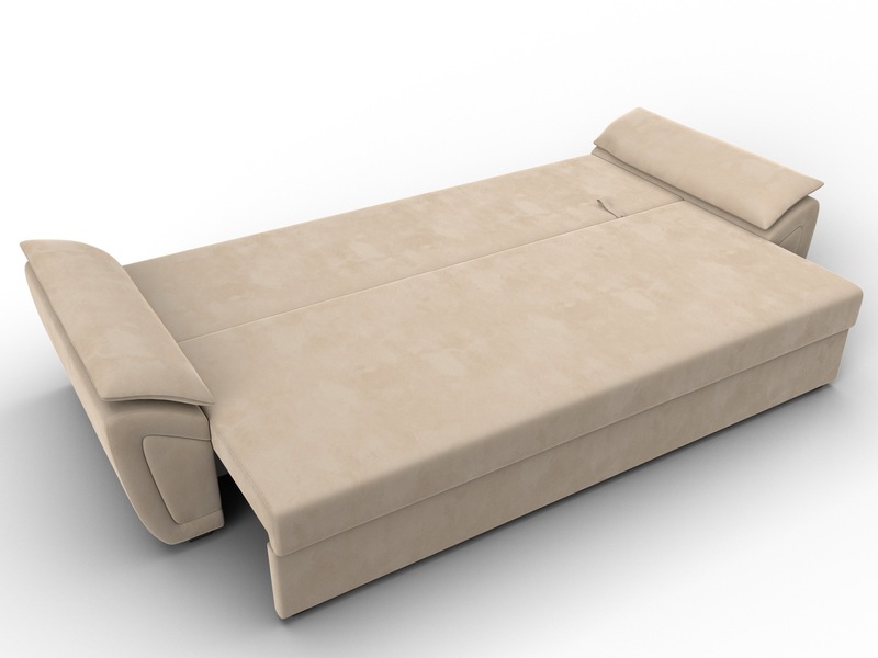 Диван прямой Нэстор Лайт, Велюр, SEVEN 729 бежевый