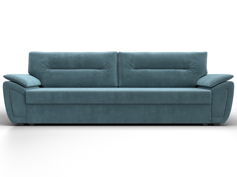 Диван прямой Нэстор Лайт, Велюр, SEVEN 113 бирюзовый