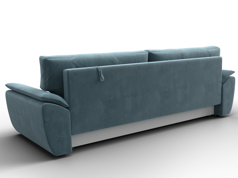 Диван прямой Нэстор Лайт, Велюр, SEVEN 113 бирюзовый