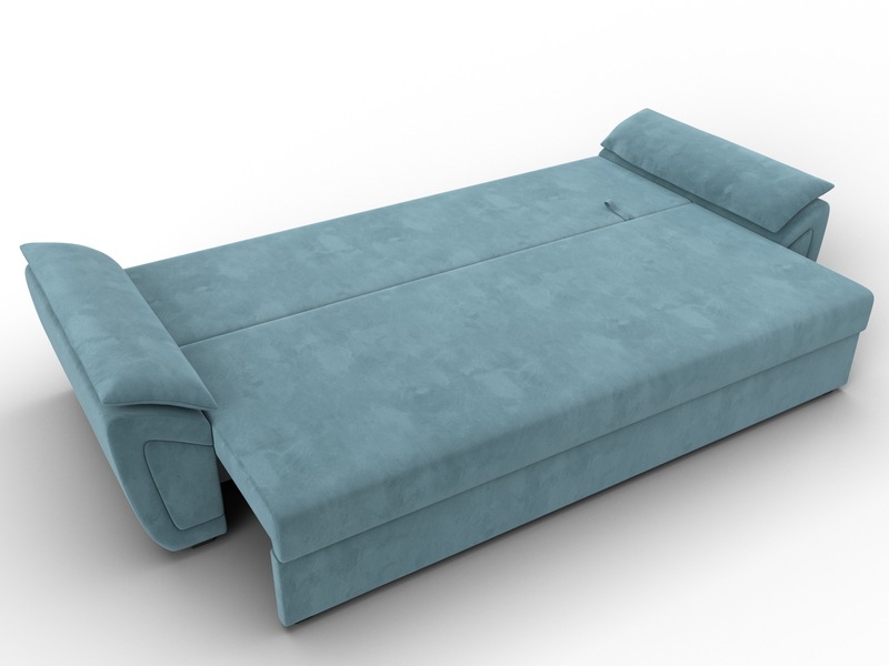 Диван прямой Нэстор Лайт, Велюр, SEVEN 113 бирюзовый