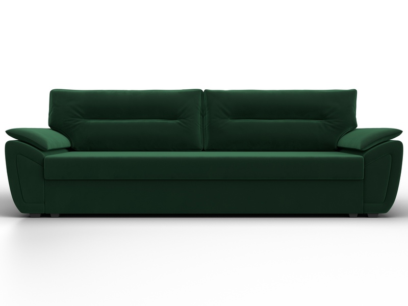 Диван прямой Нэстор Лайт, Велюр, SEVEN 626 зеленый
