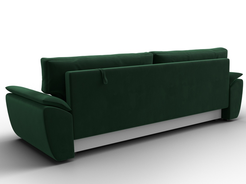 Диван прямой Нэстор Лайт, Велюр, SEVEN 626 зеленый