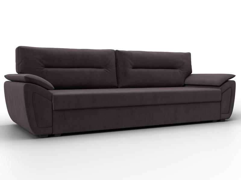 Диван прямой Нэстор Лайт, Велюр, SEVEN 727 коричневый