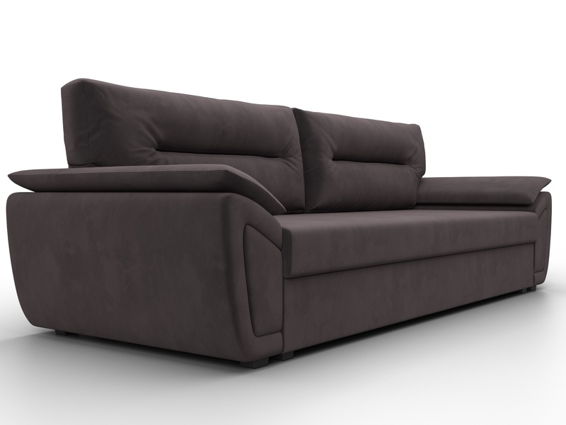 Диван прямой Нэстор Лайт, Велюр, SEVEN 727 коричневый
