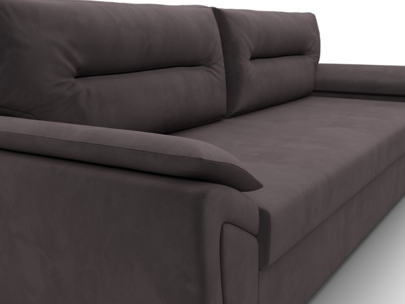 Диван прямой Нэстор Лайт, Велюр, SEVEN 727 коричневый