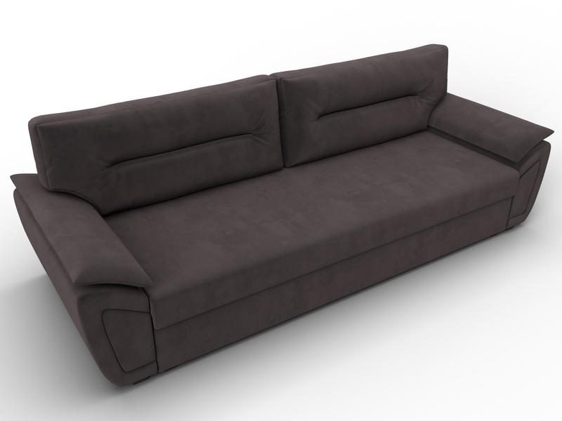 Диван прямой Нэстор Лайт, Велюр, SEVEN 727 коричневый