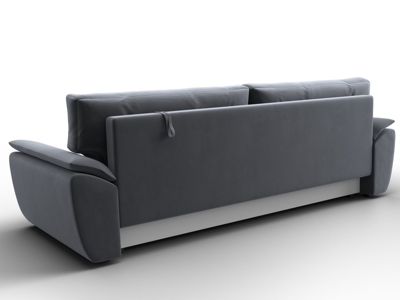 Диван прямой Нэстор Лайт, Велюр, SEVEN 17 серый