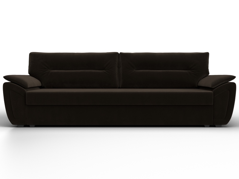 Диван прямой Нэстор Лайт, Микровельвет, Коричневый