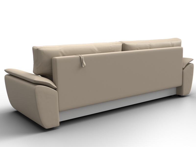 Диван прямой Нэстор Лайт, Экокожа, Бежевый