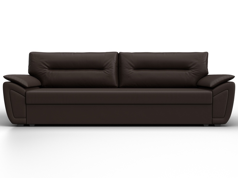 Диван прямой Нэстор Лайт, Экокожа, Коричневый