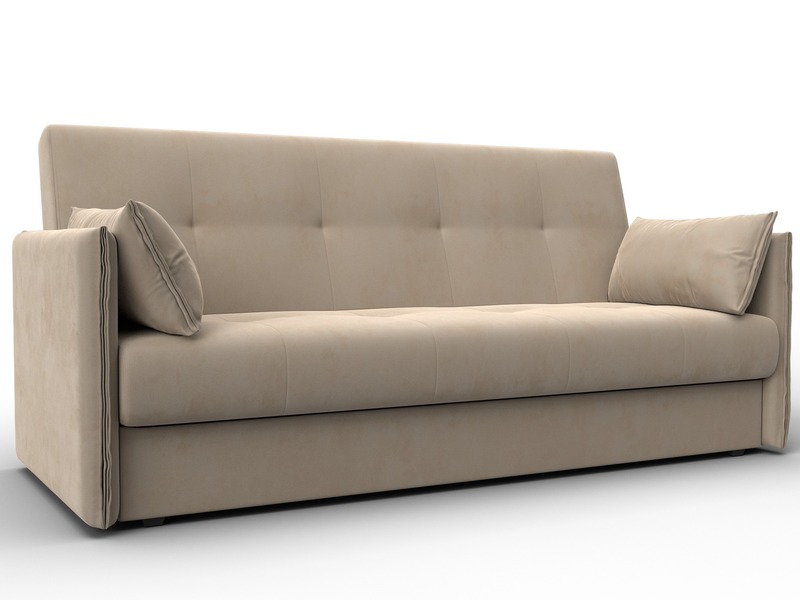 Диван-книжка Лига-018, Велюр, SEVEN 729 бежевый