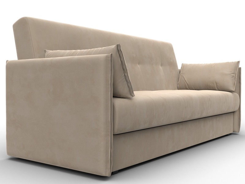 Диван-книжка Лига-018, Велюр, SEVEN 729 бежевый