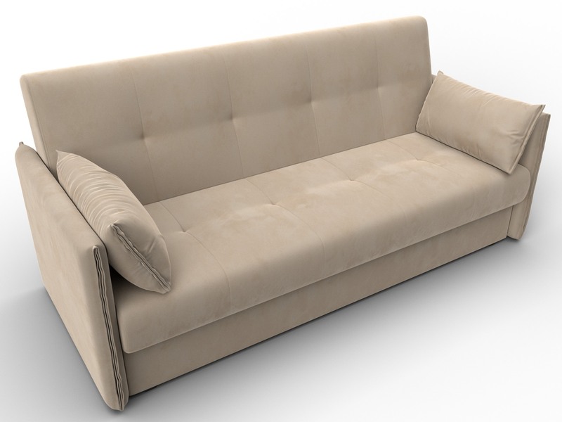 Диван-книжка Лига-018, Велюр, SEVEN 729 бежевый