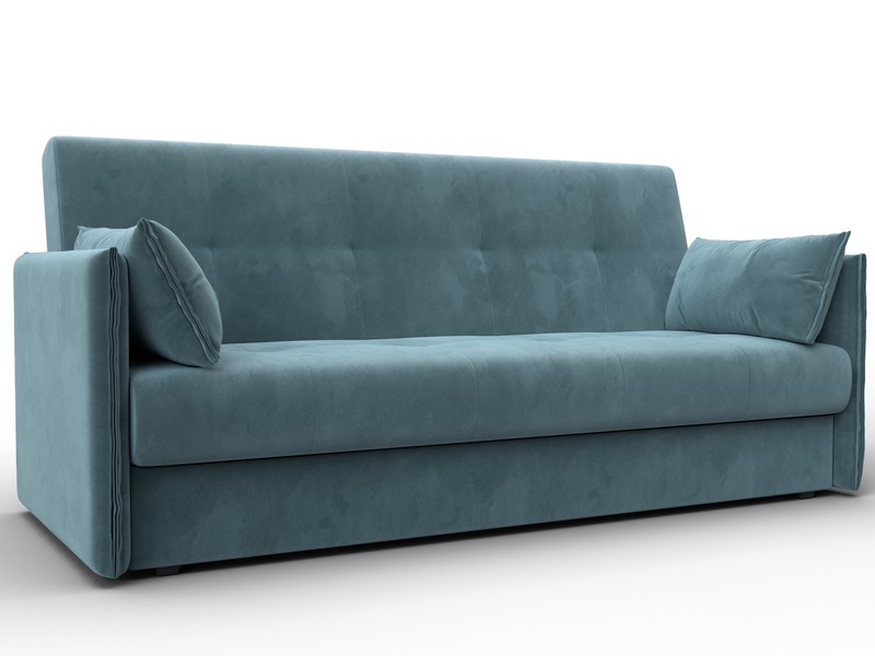 Диван-книжка Лига-018, Велюр, SEVEN 113 бирюзовый