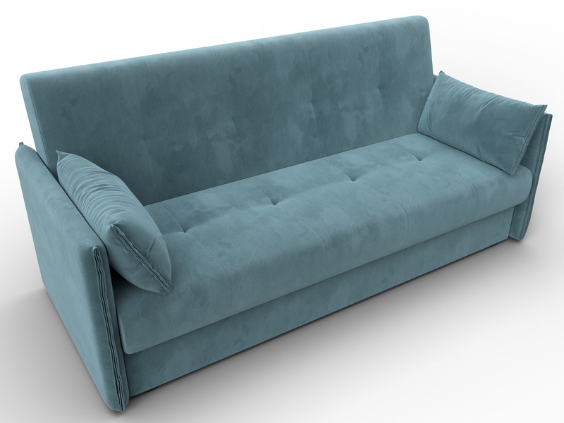 Диван-книжка Лига-018, Велюр, SEVEN 113 бирюзовый