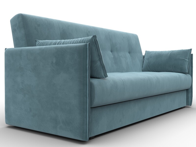 Диван-книжка Лига-018, Велюр, SEVEN 113 бирюзовый