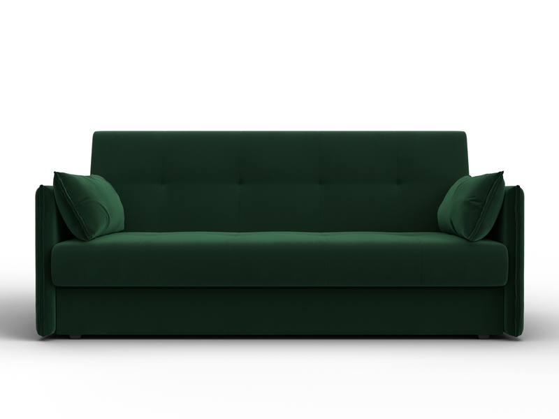 Диван-книжка Лига-018, Велюр, SEVEN 626 зеленый